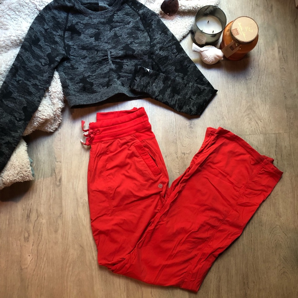 Size 4 Lululemon Red Dance Studio Pant